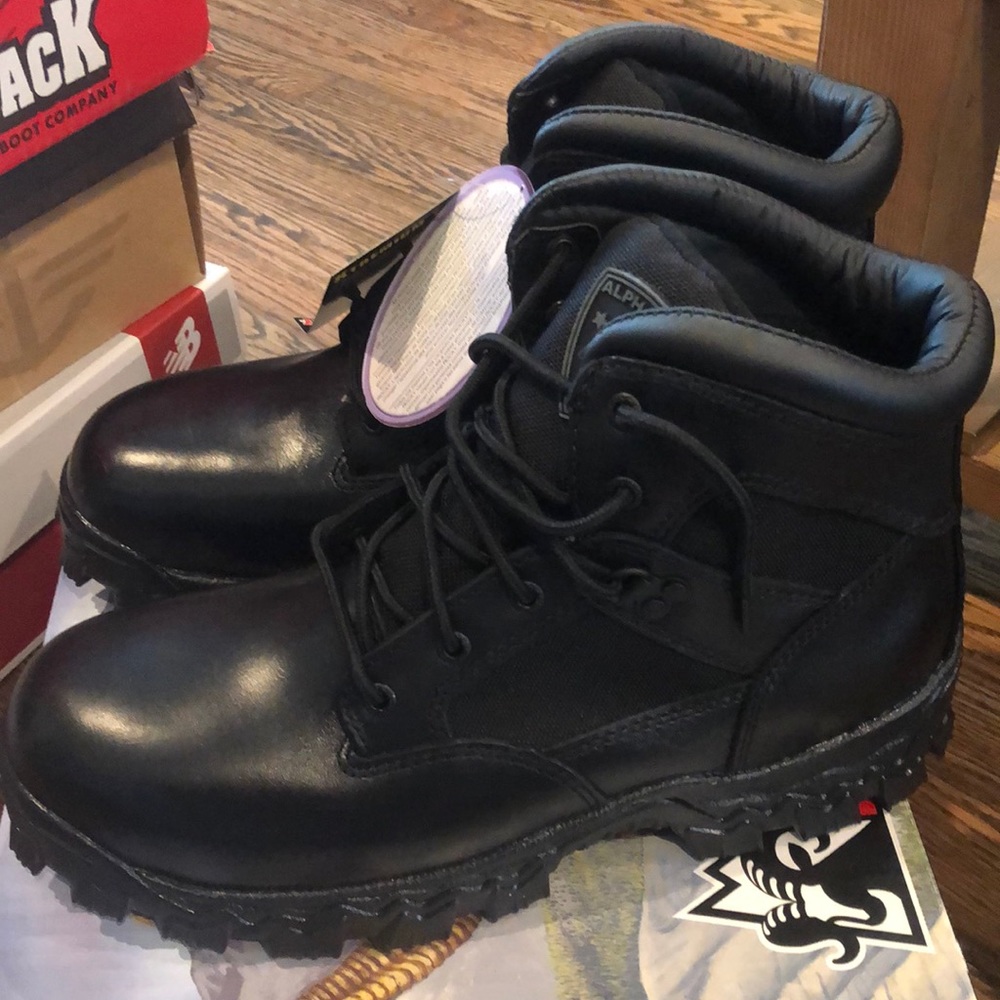 Rocky 6 inch AlphaForce Steel Toe boots size 10.5